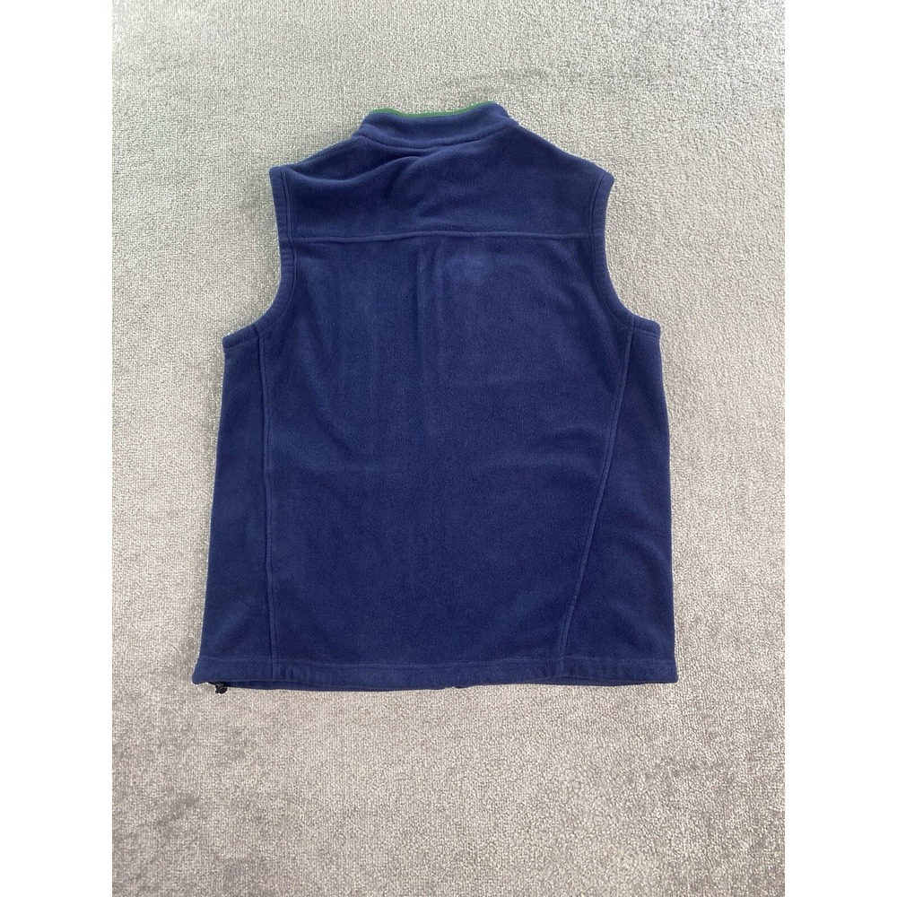 Vintage Polo Ralph Lauren Vest Mens Extra Large Tall Blue Fleece Pile Pony Logo - Picture 2 of 11